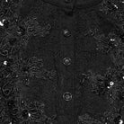 PUNK RAVE Women's Gothic Lace-up Ruffle Jacquard Long Sleeve Shirt