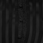 PUNK RAVE Women's Gothic Lace-up Striped Plunging Short Sleeved Shirt Black