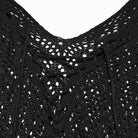 PUNK RAVE Women's Gothic Lace-up Tassel Sweater