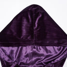 PUNK RAVE Women's Gothic Lace-up Velvet Hooded Cape Purple