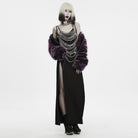 PUNK RAVE Women's Gothic Layered Chain Cross Halter Body Harness