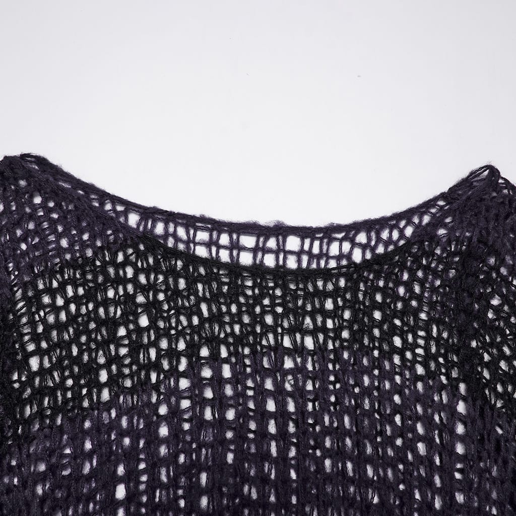 PUNK RAVE Women's Gothic Long Sleeve Pullover Sweater
