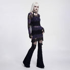 PUNK RAVE Women's Gothic Long Sleeve Pullover Sweater