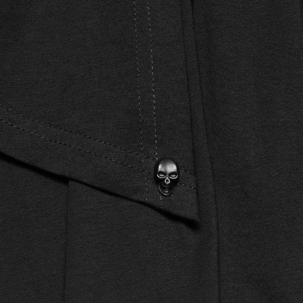 PUNK RAVE Women's Gothic Mesh Sheer Cutout Short Dress