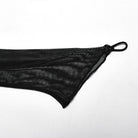 PUNK RAVE Women's Gothic Off Shoulder Mesh Splice Velvet Dress