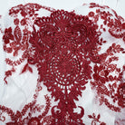 PUNK RAVE Women's Gothic Off-the-shoulder Sequin Lace Gown Fishtail Dress