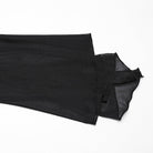 PUNK RAVE Women's Gothic Plunging Flared Sleeved Lace-up Shirt