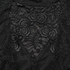 PUNK RAVE Women's Gothic Plunging Lace-up Lace Shirt