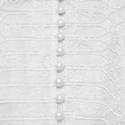 PUNK RAVE Women's Gothic Puff Sleeved Lace Hem Shirt