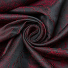 PUNK RAVE Women's Gothic Puff Sleeved Lace-up Formal Dress Red