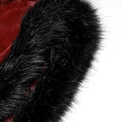 PUNK RAVE Women's Gothic Punk Faux Fur Long Cloak
