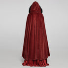 PUNK RAVE Women's Gothic Punk Faux Fur Long Cloak