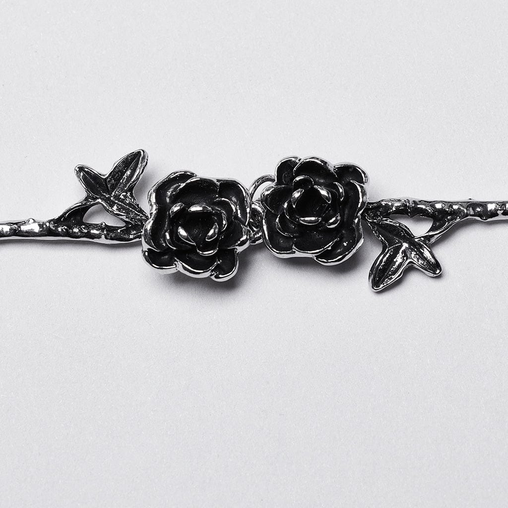PUNK RAVE Women's Gothic Rose Chain Harness