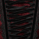 PUNK RAVE Women's Gothic Rose Cutout Lace-up Underbust Corset