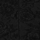 PUNK RAVE Women's Gothic Rose Jacquard Long Sleeve Top Black