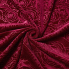 PUNK RAVE Women's Gothic Rose Printed Cutout Bell Sleeved Gown Dress Wedding Dress Red