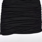 PUNK RAVE Women's Gothic Ruched Cutout Slip Dress Graduation Dress