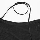 PUNK RAVE Women's Gothic Slash Shoulder Drawstring Shirt