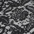 PUNK RAVE Women's Gothic Split Lace Skirt with Studded Chain