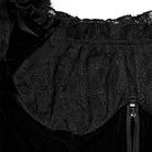 PUNK RAVE Women's Gothic Square Collar Floral Lace Sleeved Jacket