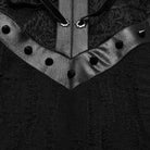 PUNK RAVE Women's Gothic Stand Collar Lace-up Fishtail Dress