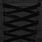 PUNK RAVE Women's Gothic Stand Collar Puff Sleeved Ruffled Shirt