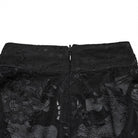 PUNK RAVE Women's Gothic Stand Collar Ruffled Lace Shirt