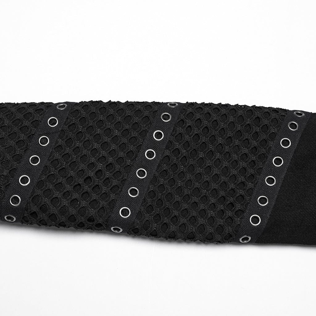 PUNK RAVE Women's Gothic Stand Collar Studded Short Jacket
