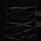 PUNK RAVE Women's Gothic Stand Collar Velvet Splice Coat