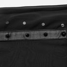 PUNK RAVE Women's Gothic Studded Split Chiffon Skirt with Belt