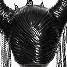 PUNK RAVE Women's Gothic Tassels Horned Headwear