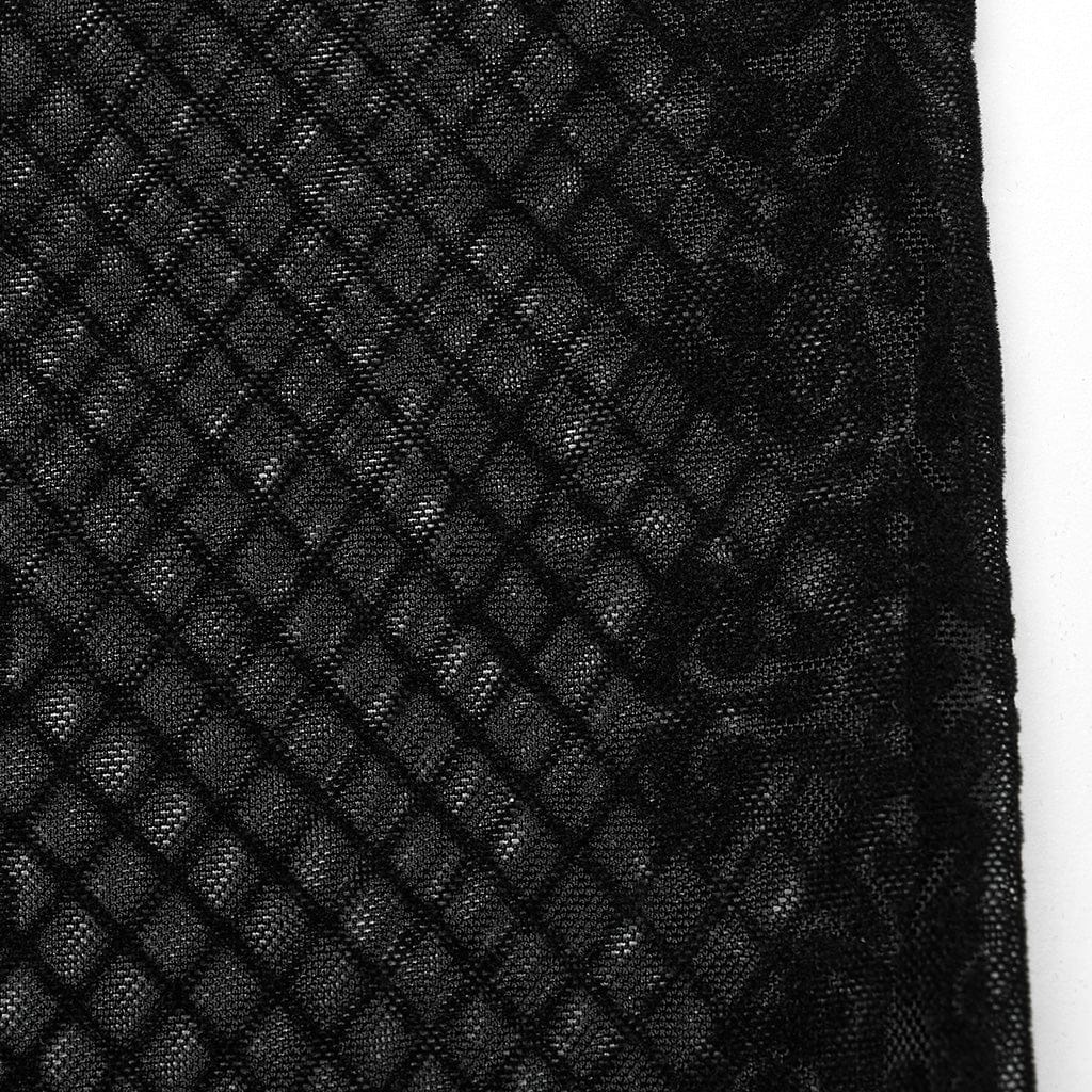 PUNK RAVE Women's Gothic Totem Mesh Shirt