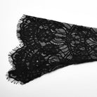 PUNK RAVE Women's Gothic Turn-down Collar Irregular Lace Jacket