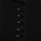 PUNK RAVE Women's Gothic Turn-down Collar Swallow-tailed Velvet Jacket Black