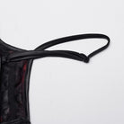 PUNK RAVE Women's Grunge Ruffled Tie-dyed Slip Dress Red