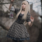 PUNK RAVE Women's Lolita Jk Plaid Dress