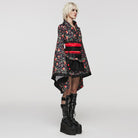 PUNK RAVE Women's Lolita Watermelon Printed Kimono with Skirt