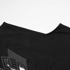 PUNK RAVE Women's Plus Size Cyberpunk Plunging Mesh Splice Tank Top