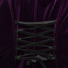 PUNK RAVE Women's Plus Size Gothic Flared Sleeved Velvet Coat with Hood