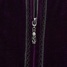 PUNK RAVE Women's Plus Size Gothic Flared Sleeved Velvet Coat with Hood