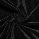 PUNK RAVE Women's Plus Size Gothic Floral Embroidered Lace Splice Velvet Gown Dress Black