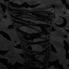 PUNK RAVE Women's Plus Size Gothic Irregular Bat Mesh Shirt