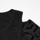 PUNK RAVE Women's Plus Size Gothic Irregular Off-the-shoulder Ruffled Witch Dress