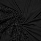 PUNK RAVE Women's Plus Size Gothic Plunging Irregular Ripped Honeymoon Dress