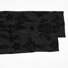 PUNK RAVE Women's Plus Size Gothic Star Cross Flocking Mesh T-shirt