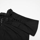 PUNK RAVE Women's Plus Size Punk Ripped Buckle Shirt