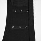 PUNK RAVE Women's Punk Asymmetric Tassel Buckle Strap Flared Pants