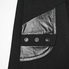 PUNK RAVE Women's Punk Big Pocket Buckle Strap Lace-up Pants