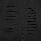 PUNK RAVE Women's Punk Buckle Ripped Coat with Hood