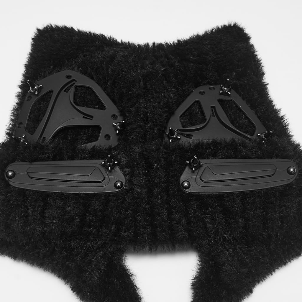 PUNK RAVE Women's Punk Cat Ear Furry Hat